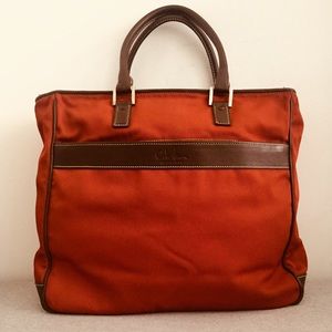 Cole Haan Canvas Leather Travel Bag Unisex